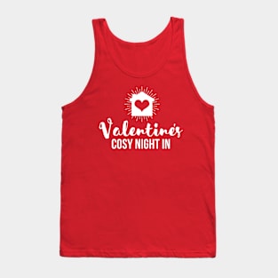 Valentine's Day Cosy Night In Red T-Shirt Tank Top